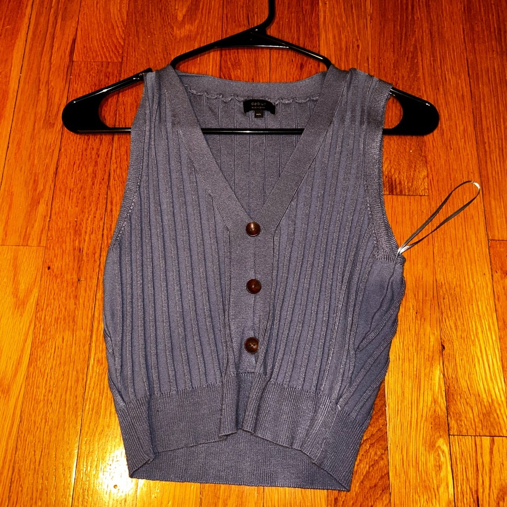 Sport sleeve button up cardigan